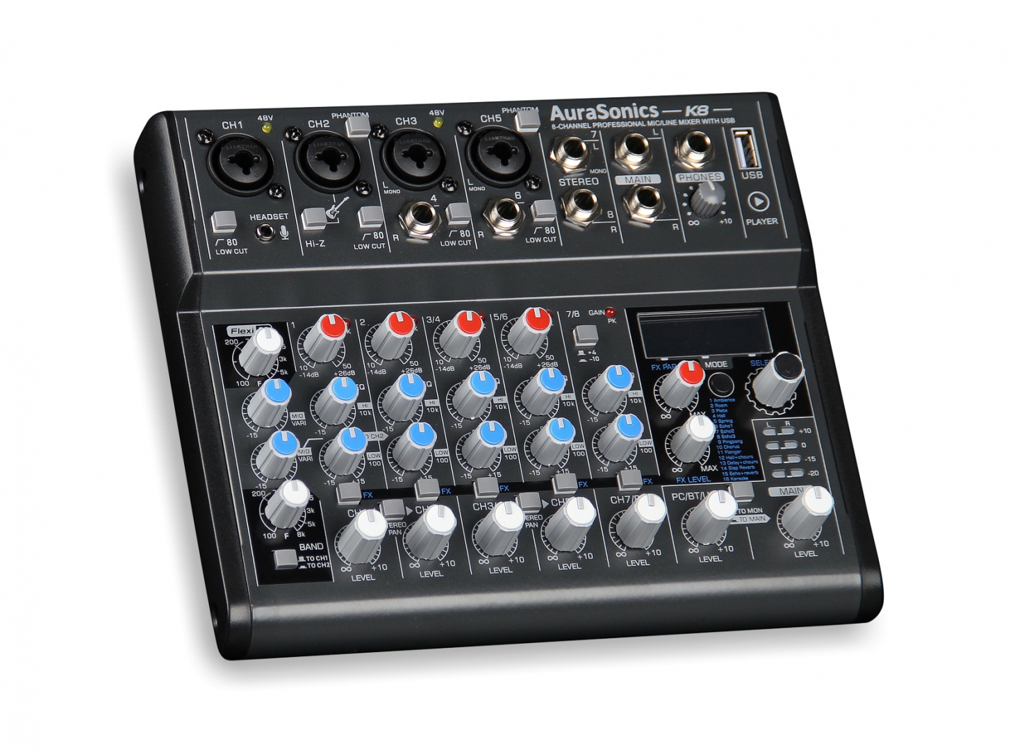 AuraSonics K8 компактный микшерный пульт в Димитровграде