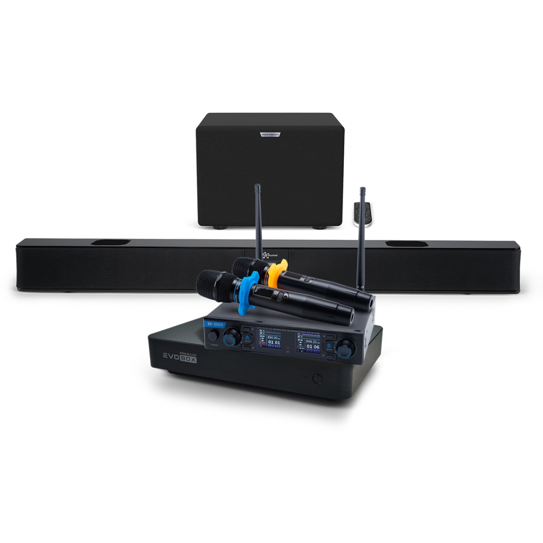 Hi-End караоке-система EVOBOX Premium + EvoSoundBar (саундбар с караоке) в Димитровграде