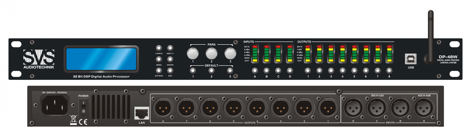 SVS Audiotechnik DP-48W Цифровой процессор: 4 входа 8 выходов в Димитровграде