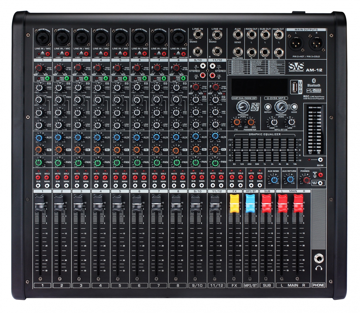 SVS Audiotechnik mixers AM-12 Микшерный пульт аналоговый, 12-канальный в Димитровграде