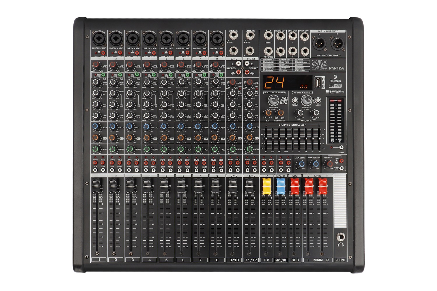 SVS Audiotechnik mixers PM-12A Активный аналоговый микшерный пульт, 12-канальный в Димитровграде